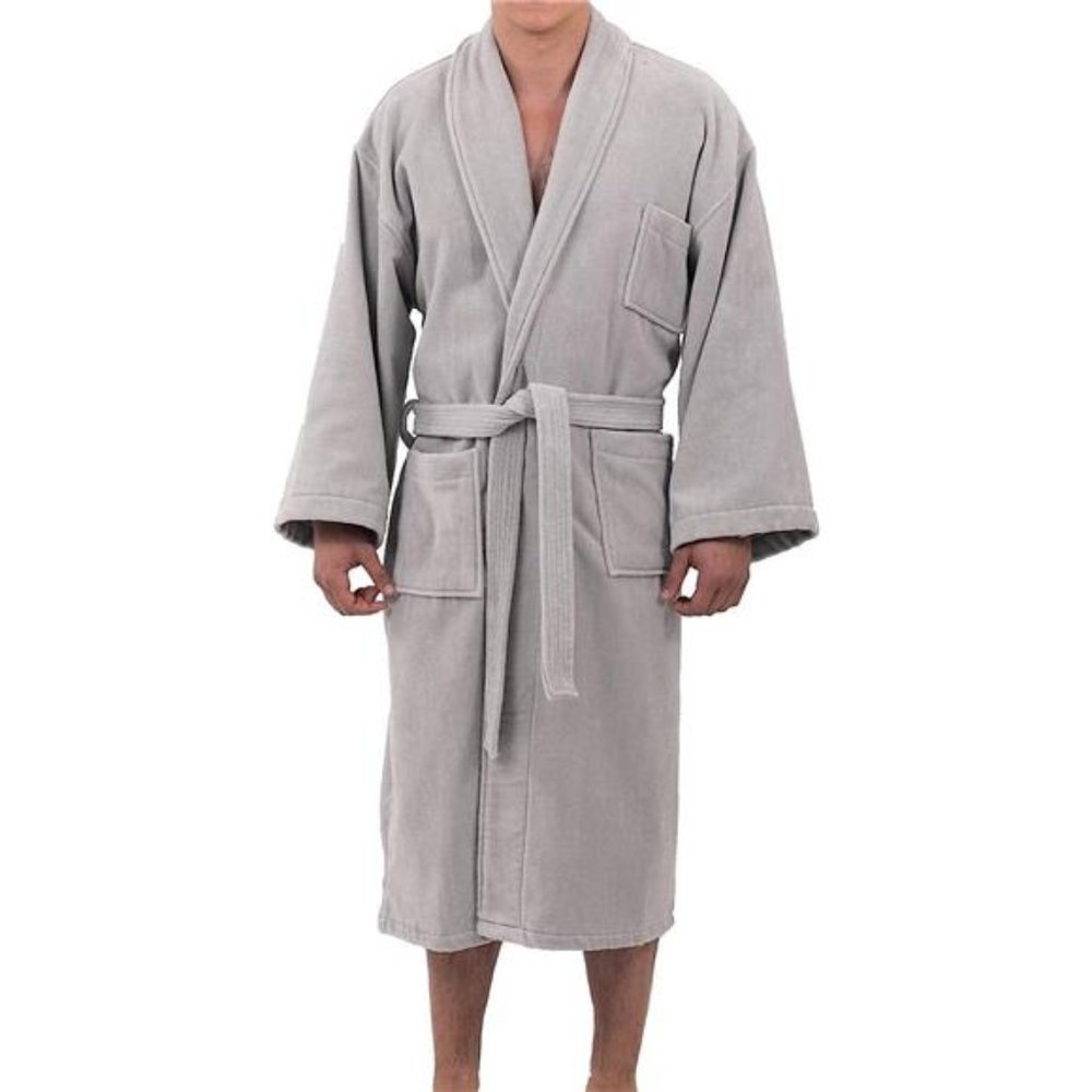 Alpine Swiss Pure Cotton Terry Cloth Bathrobe Super Absorbent Spa Robe For Men